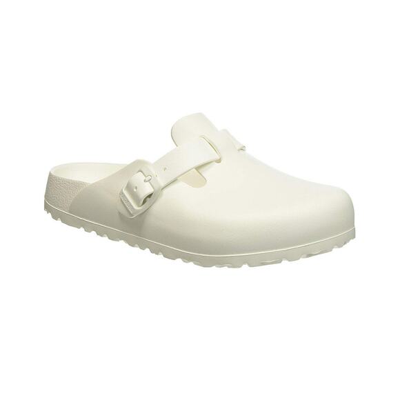 NWT Birkenstock Boston EVA Clog White Women's Size 38 US 7-7.5 Narrow L7 M5 - Picture 1 of 1